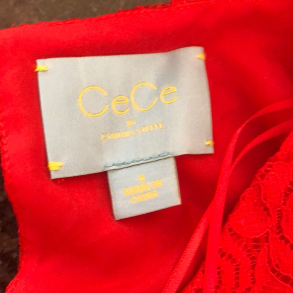 Cece lace red dress - Picture 4 of 5